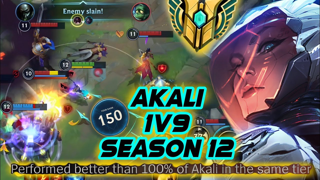 TOP SERVER AKALI INSANE 1v9 IN SEASON 12 | Wild Rift Akali #akali #wildrift