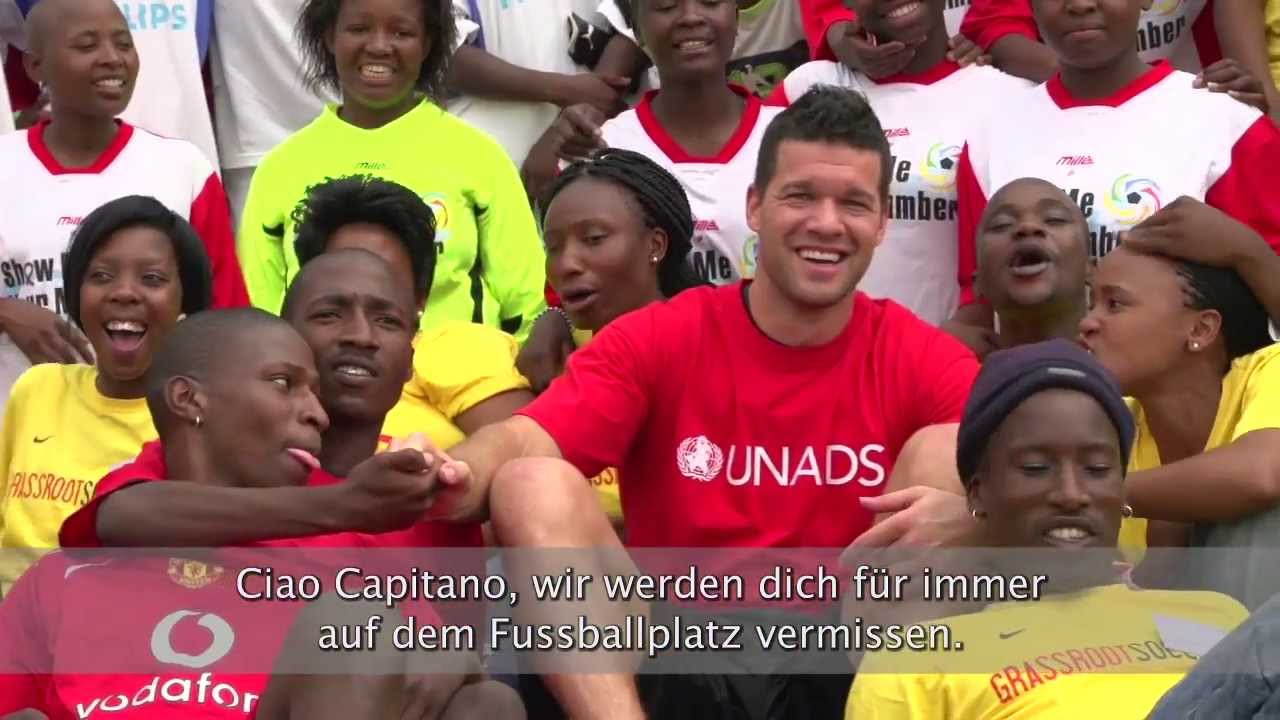 UNAIDS International Goodwill Ambassador Michael Ballack plays farewell match