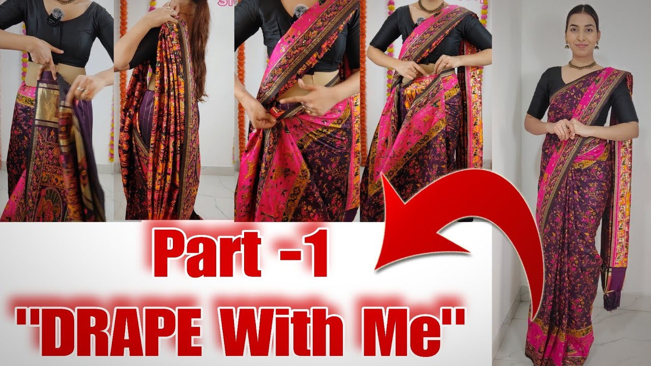Silk Saree Draping Master Class | Step-by-Step Perfect Fit for Weddings & Festivals