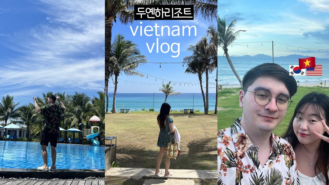 국제커플 베트남 여행 브이로그, 두옌하 리조트, 캄란 맛집, 마사지, 나트랑, 국제결혼, 미군가족, 신혼여행 [ENG]