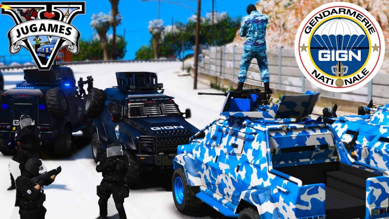 GIGN CONTRE GANG DES BLEUS [GTA 5 LSPDFR]