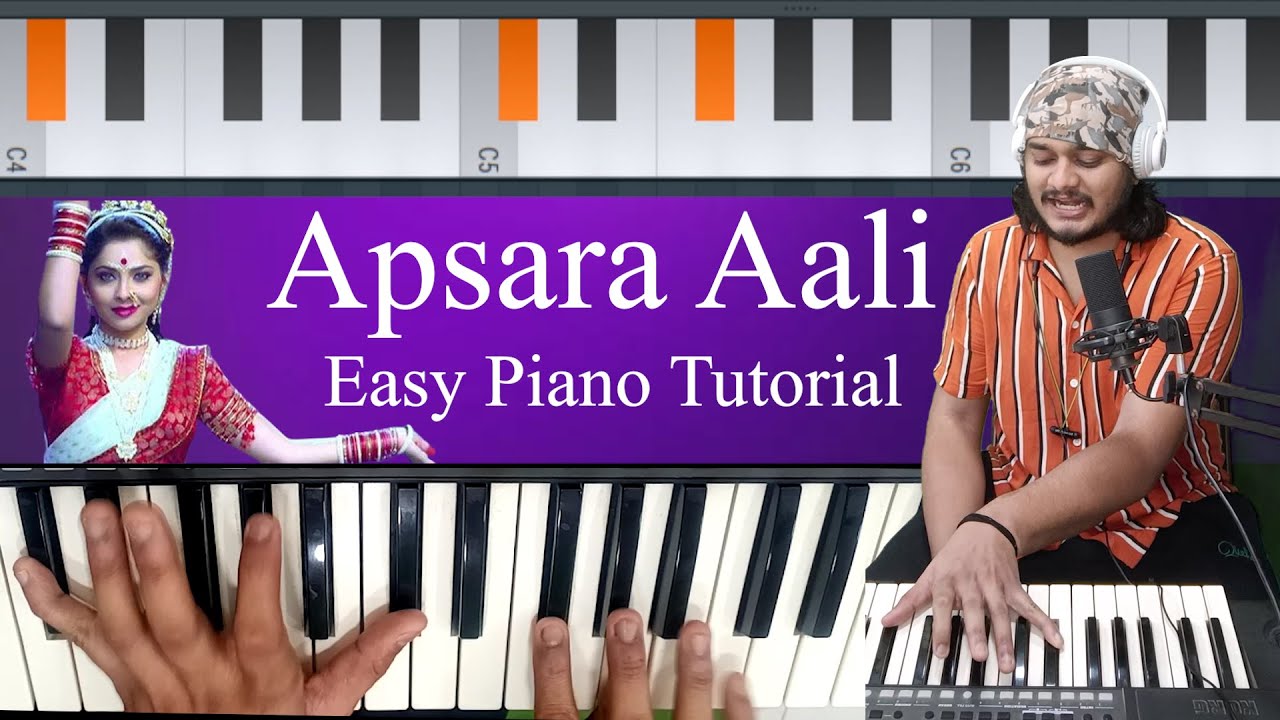 Easy Detailed Piano Tutorial - APSARA AALI Full Song | Ajay-Atul Songs #pianotutorial #pianolessons