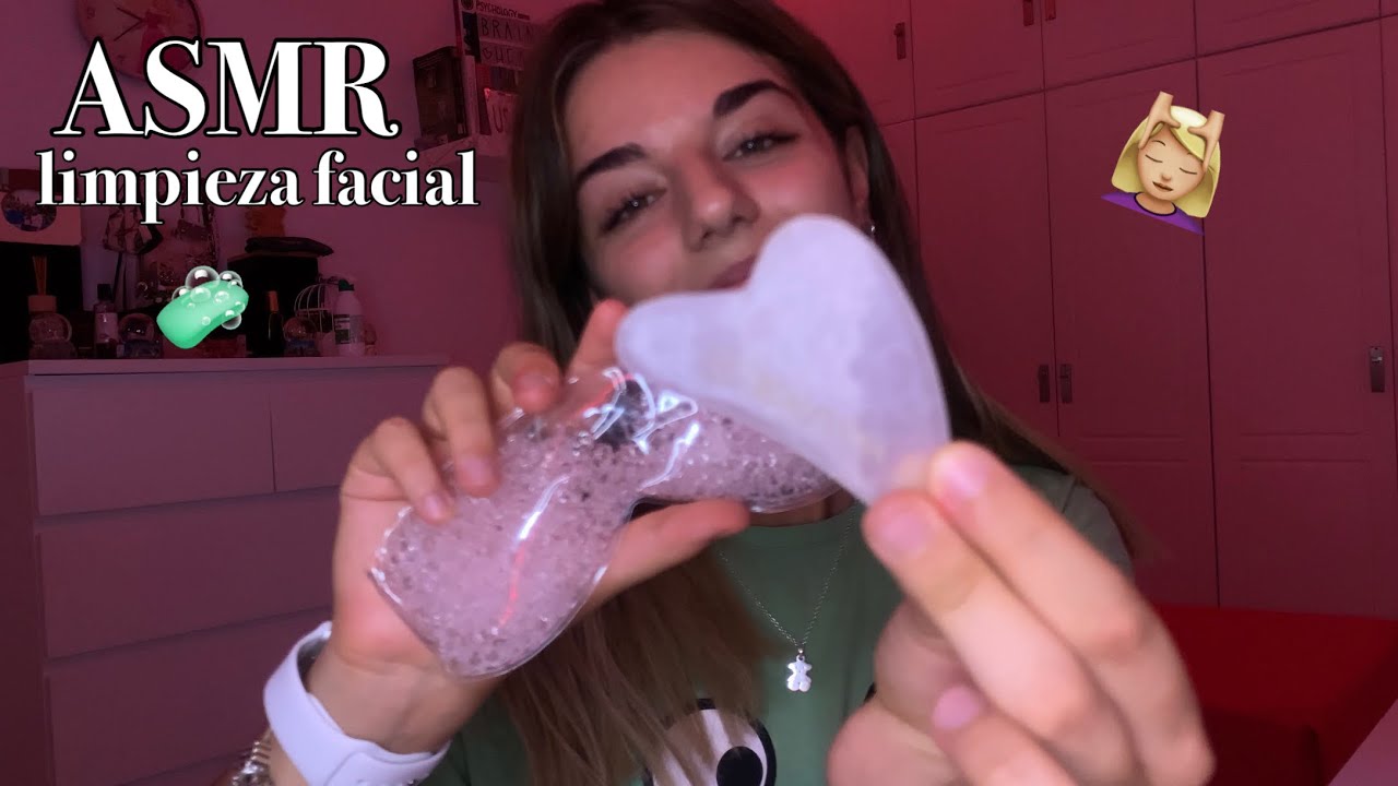 ASMR / LIMPIEZA FACIAL muy RELAJANTE con Mascarillas y Gua-Sha 😴🧽| ROLEPLAY en ESPAÑOL