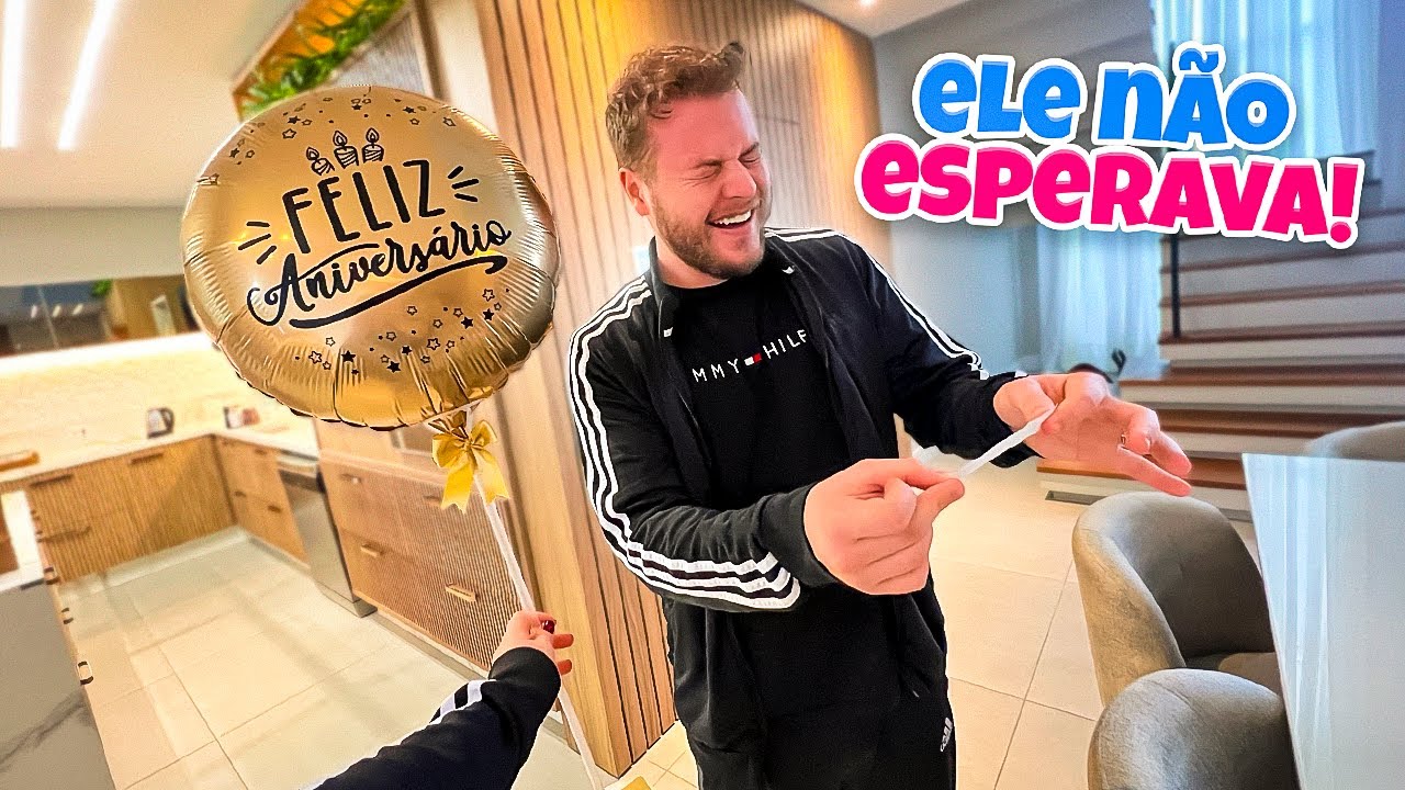 SURPREENDI MEU MARIDO COM UM PRESENTE INESPERADO!! 😂😂