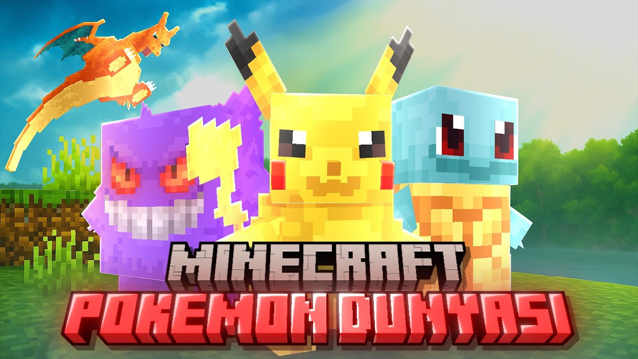 Minecraft POKEMON Dünyasında 100 GÜN GEÇİRDİM!