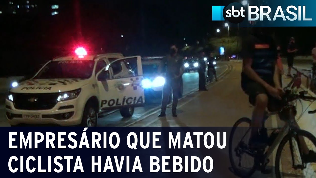 Empresário que matou cicloativista havia bebido antes de dirigir | SBT Brasil (13/11/20)
