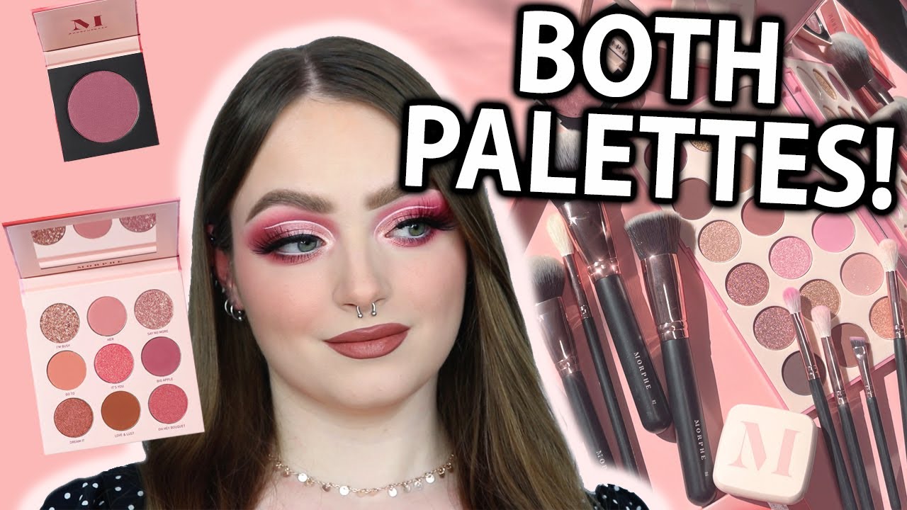 Which Palette is Better?! MORPHE MAKING YOU BLUSH COLLECTION REVIEW AND TUTORIAL