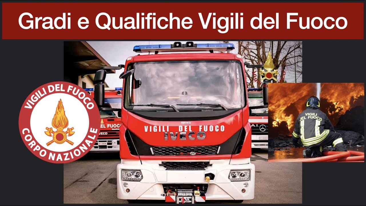 Gradi e Qualifiche Vigili del Fuoco Italiani (Dal 2019)