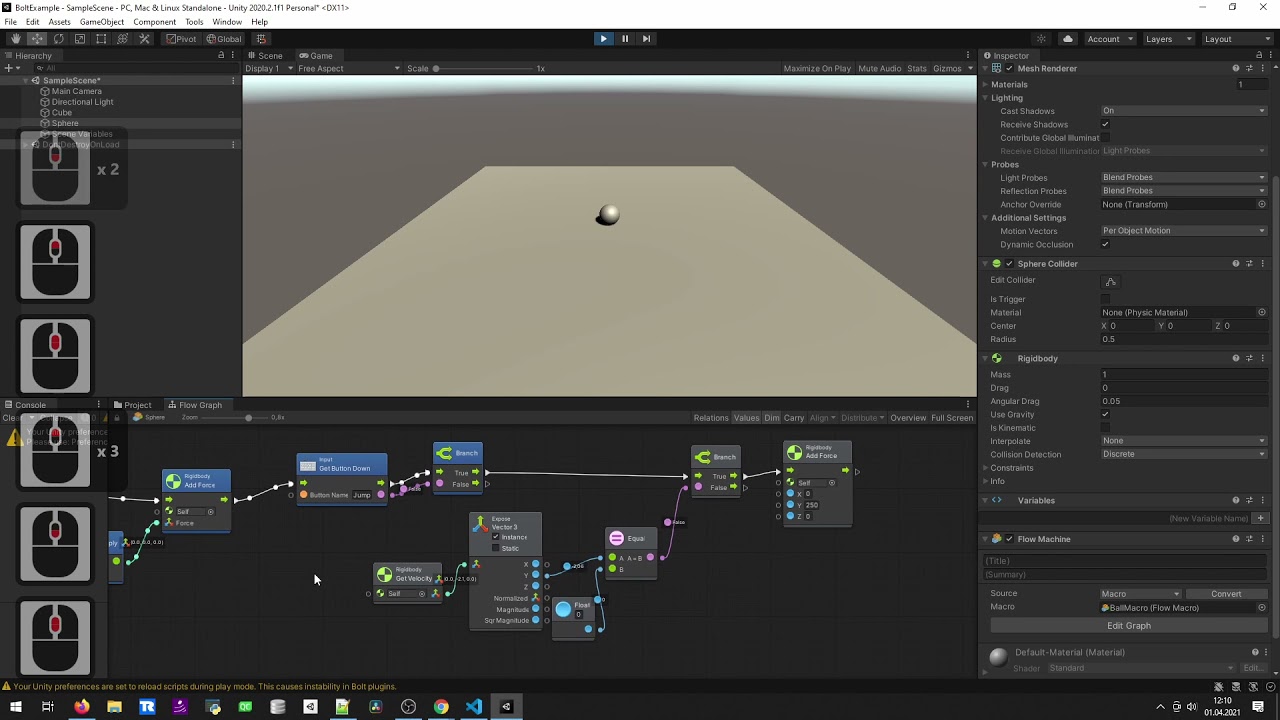 Unity - Bolt wprowadzenie