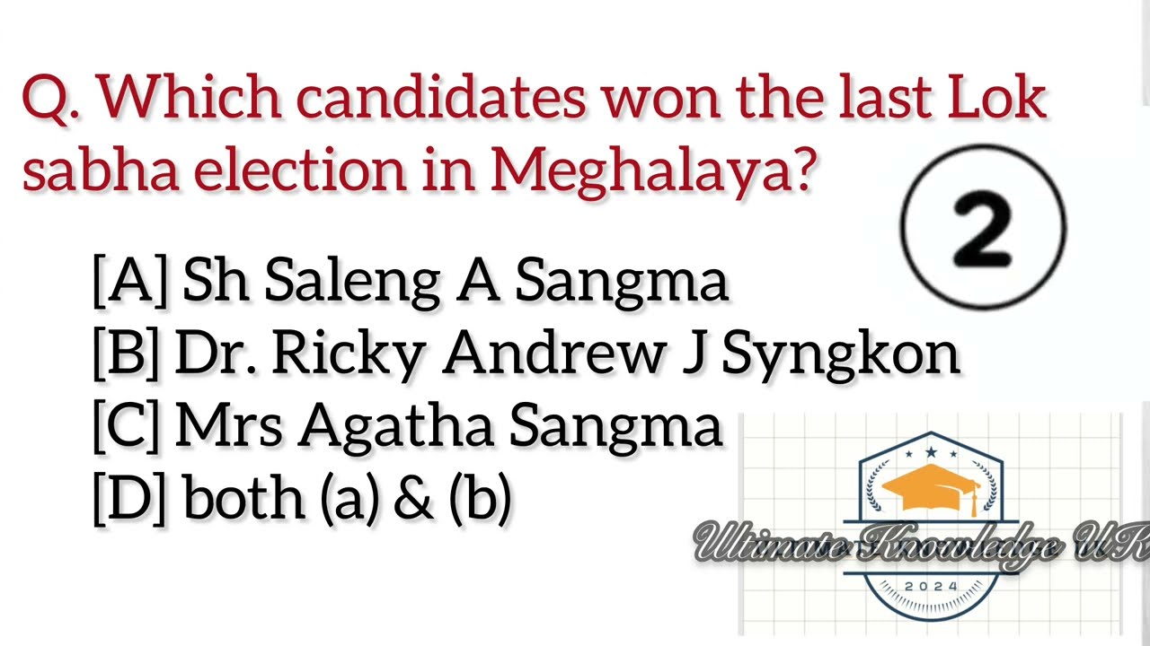 Important question for upcoming Meghalaya Police written exam 2025| GK| Daily update GK|