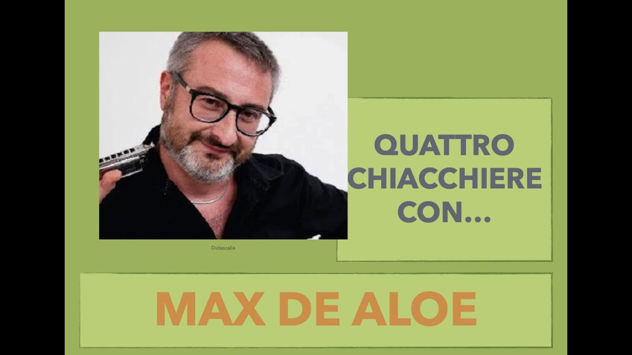 4 chiacchiere con - Max De Aloe
