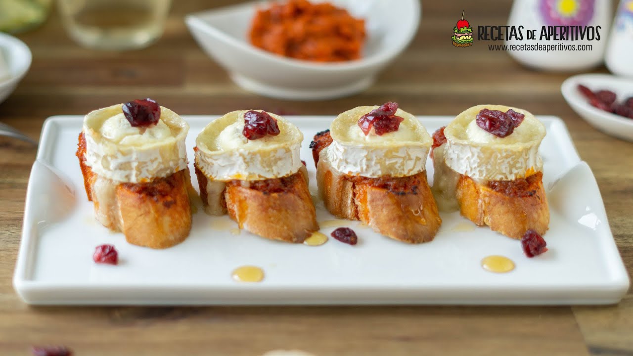 MONTADITOS de SOBRASADA y MIEL con QUESO de CABRA - PINCHOS FÁCILES #60