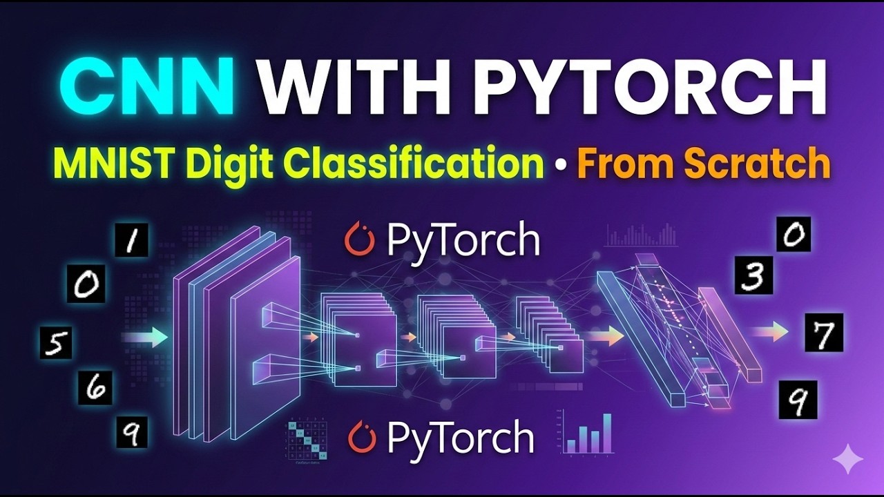 Создание сверточной нейронной сети с использованием PyTorch для классификации цифр в наборе данны...