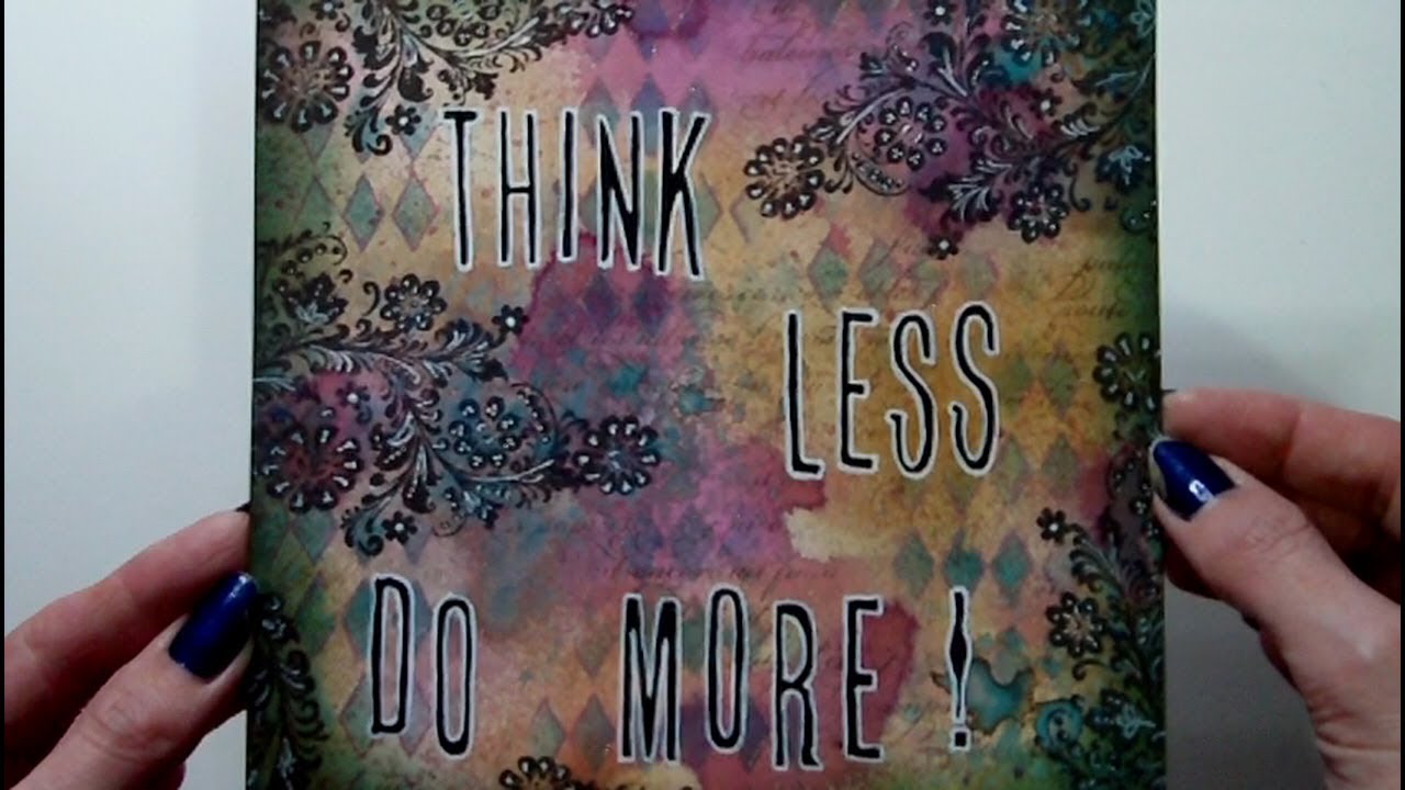 Mixed Media 6 x 6 - Words To Live By - #ArtfulEvidence
