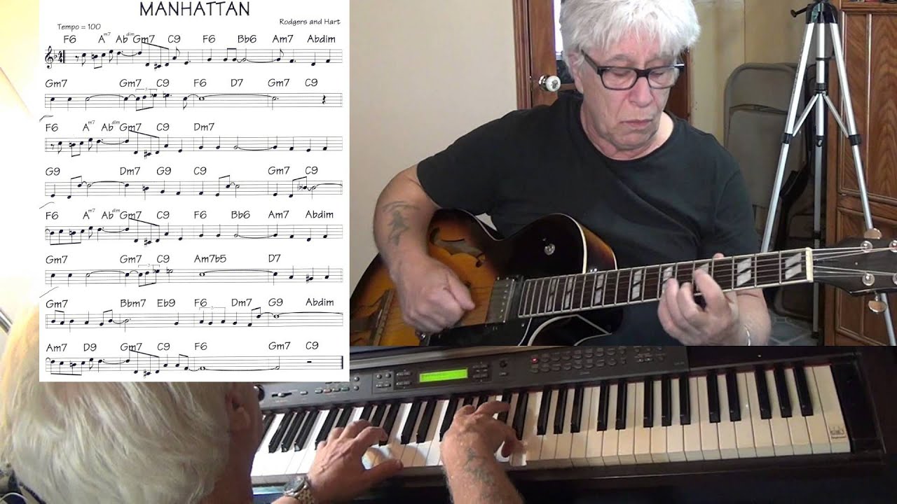 Manhattan - guitar & piano Jazz cover ( Rodgers & Hart ) Yvan Jacques