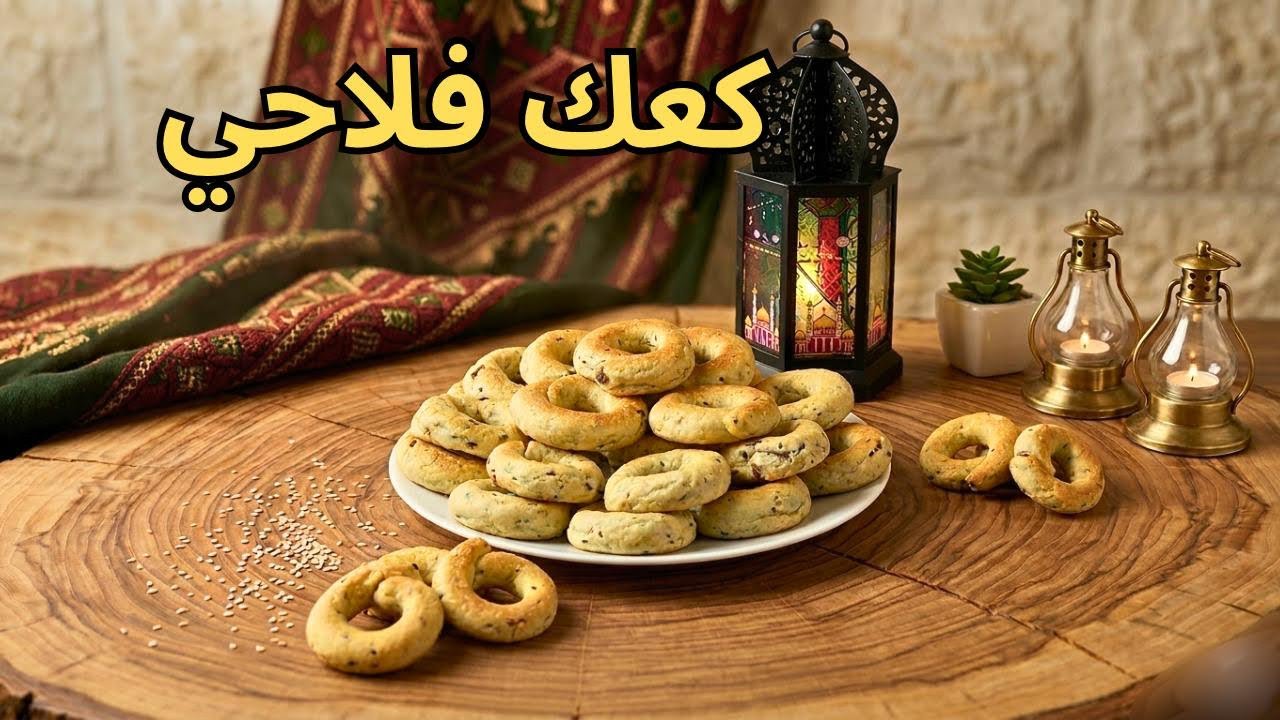كعك الأساور الفلسطيني | الكعك الفلاحي على الأصول #الشيف_غياث 