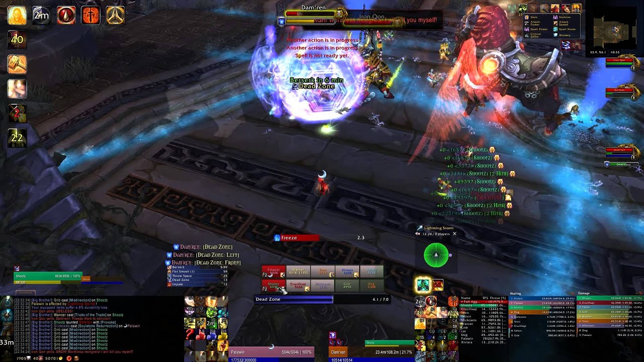Throne of Thunder - 10m Heroic Iron Qon - Holy Paladin