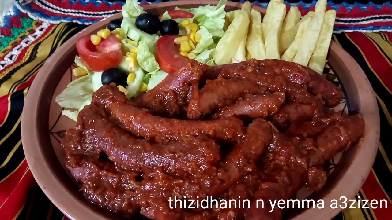 merguez en sauce  وصفة سهلة و بنينة (en kabyle)