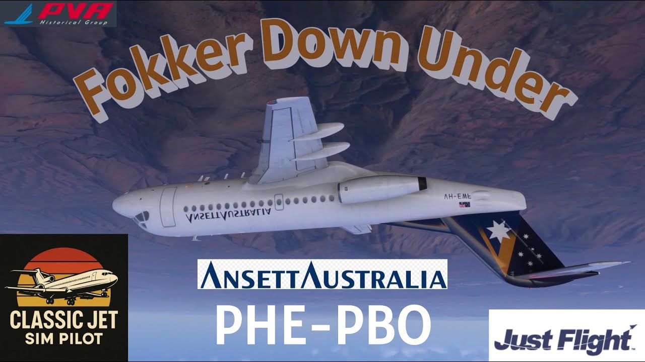 Classic Ansett F28 | Port Hedland to Paraburdoo YPPD–YPBO | Full Flight | MSFS 2024
