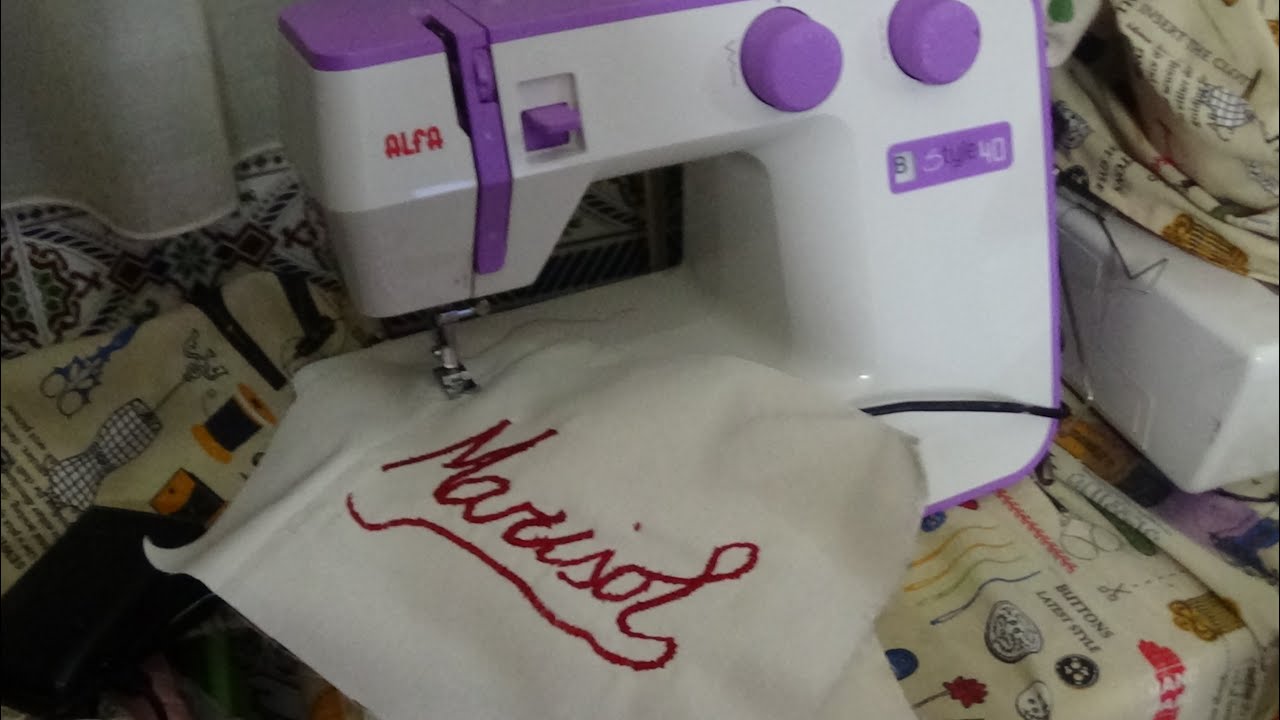 Borda en una máquina de coser casera