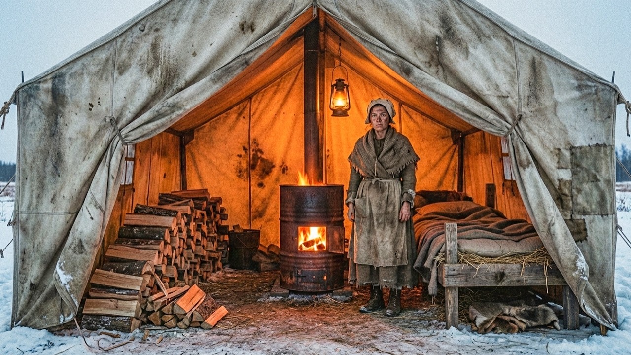 Neighbors Laughed at Her Barrel Wood Stove — Until She Heated Her Tent for Free