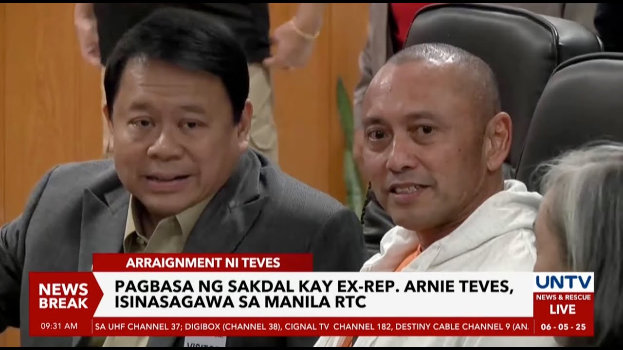 Pagbasa ng sakdal kay dating Congressman Arnie Teves, isinasagawa sa Manila RTC