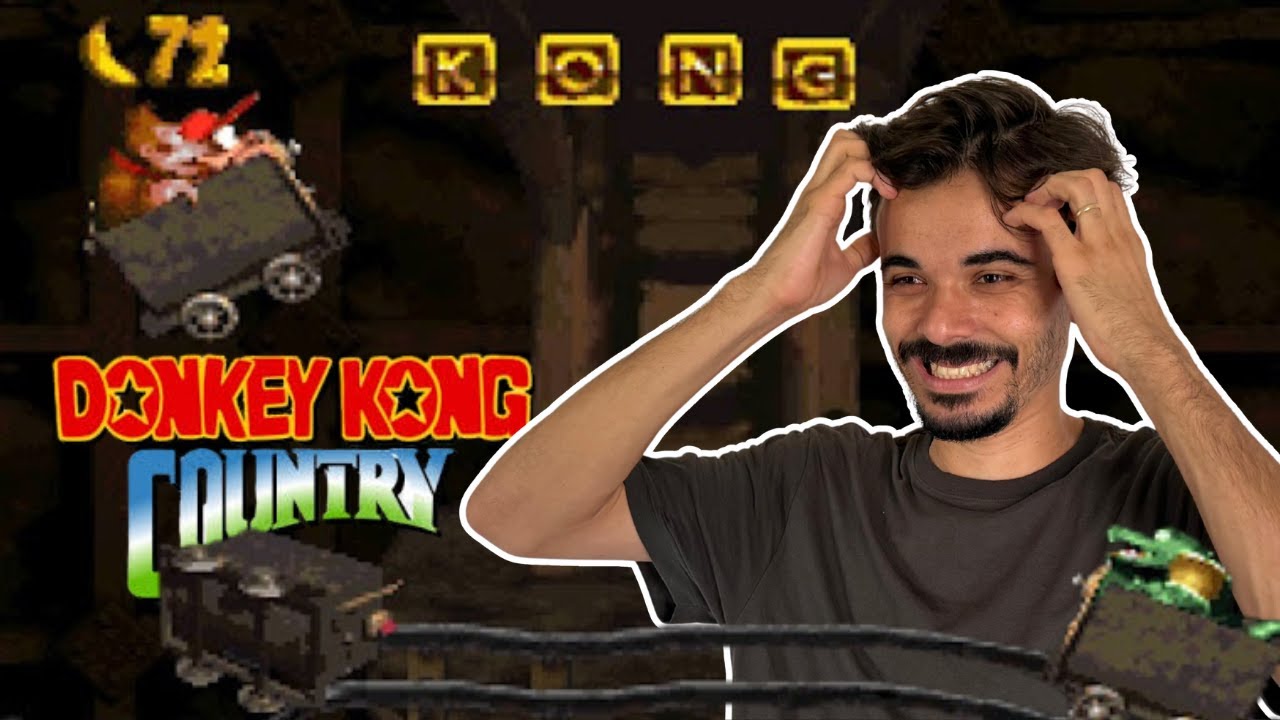 Donkey Kong Country #2 | Fase do carrinho da MINA!