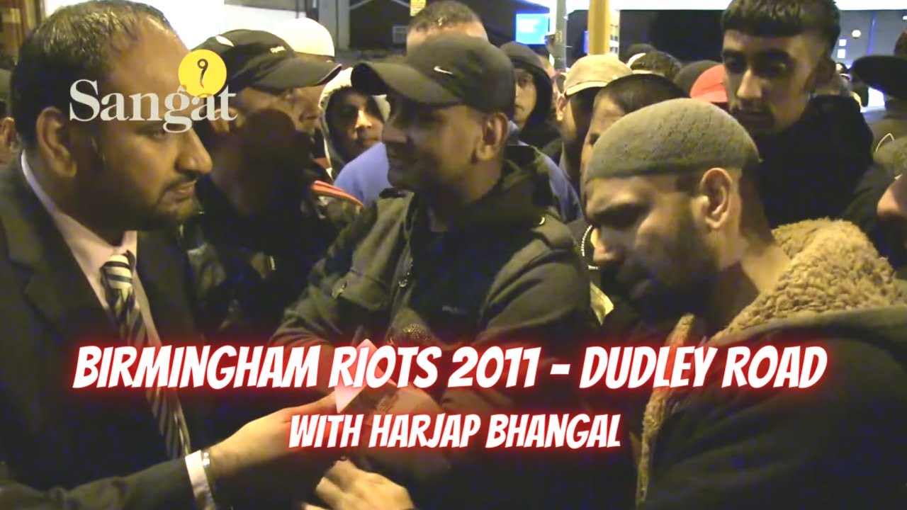 Birmingham Riots 2011 - Dudley Road with Harjap Singh Bhangal (10 August 2011 ) - Sangat Television