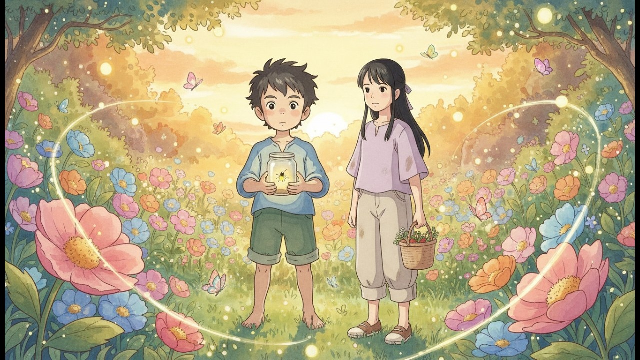 A Peaceful Day in a Magical Garden 🌿 | Cozy Ghibli-Style ASMR Animation/Ghibli asmr Ghibli world