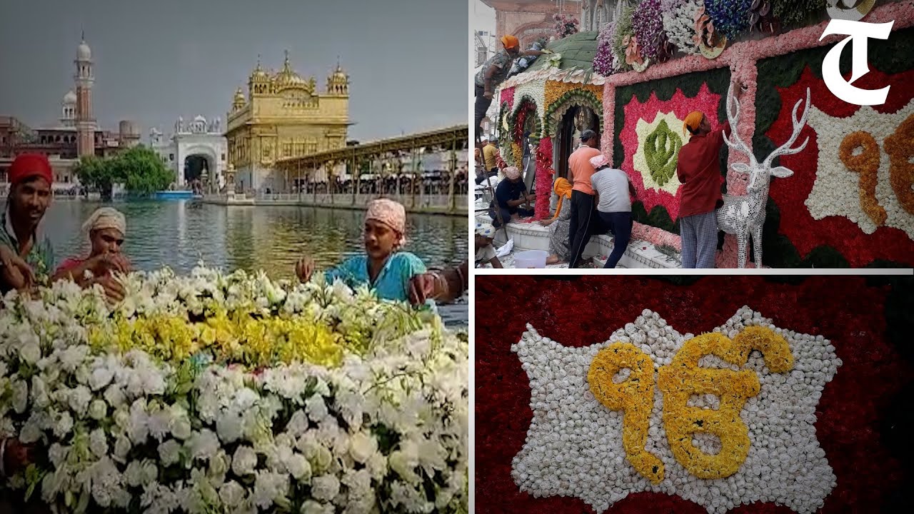 Exotic flowers embellish Golden Temple complex