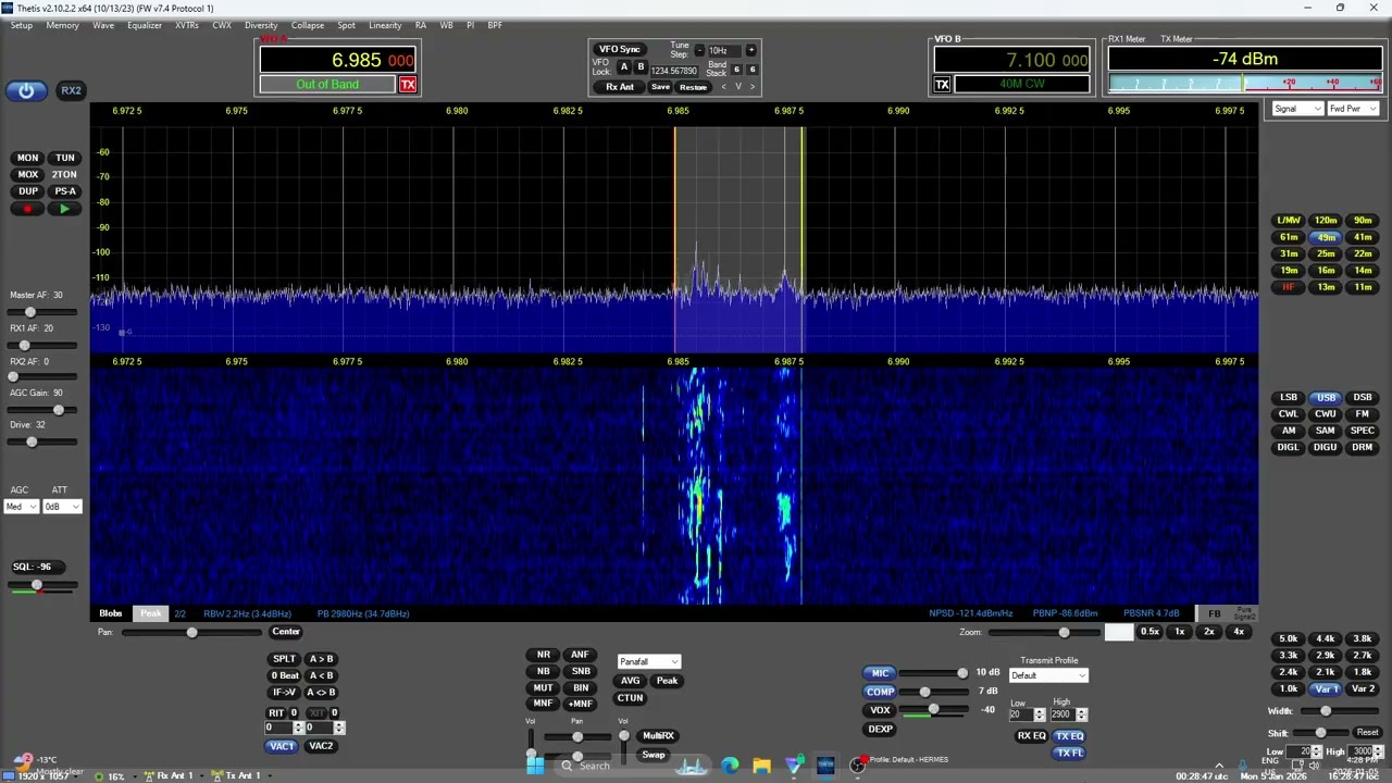 Spacebar Radio 6985 USB 0017 UTC 6 JAN 2026