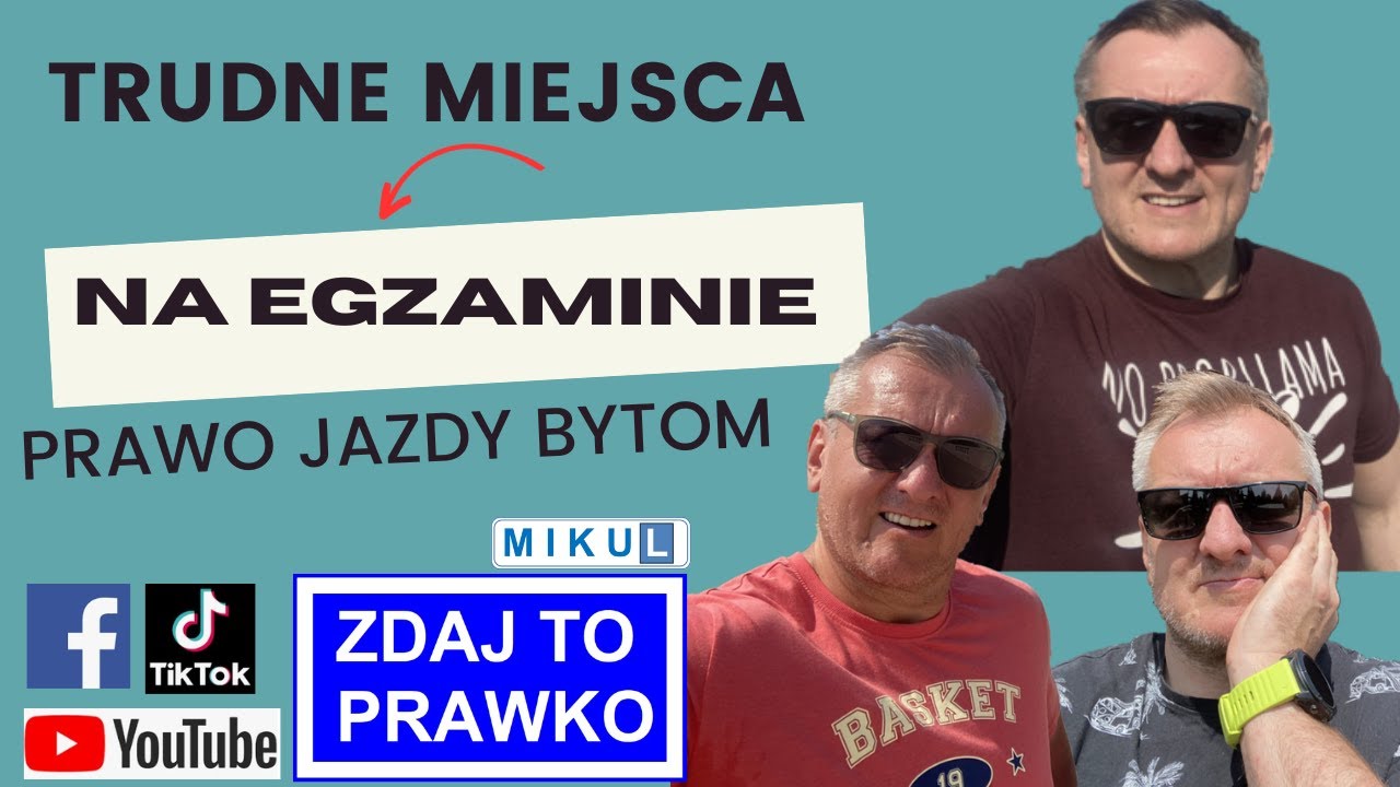 TRUDNE MIEJSCA NA EGZAMINIE - PRAWO JAZDY WORD BYTOM