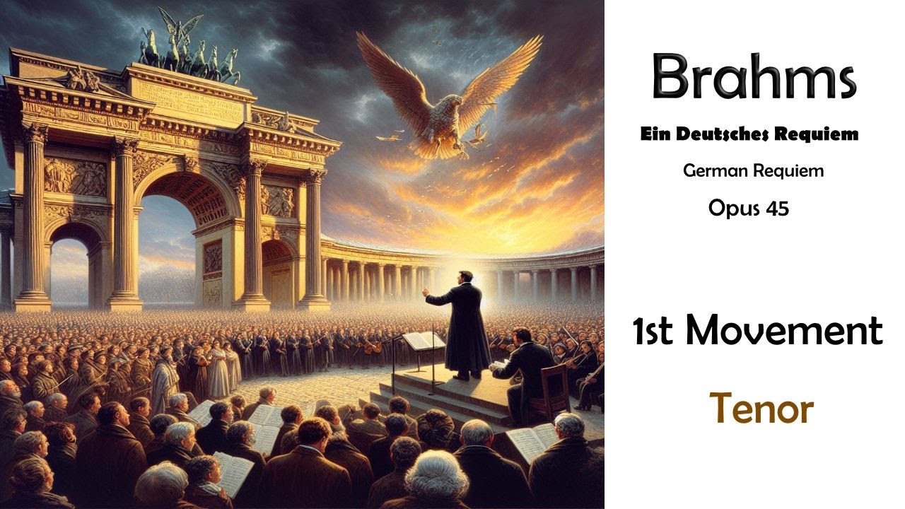 Brahms Opus 45 1st Movement Practice Video - Tenor