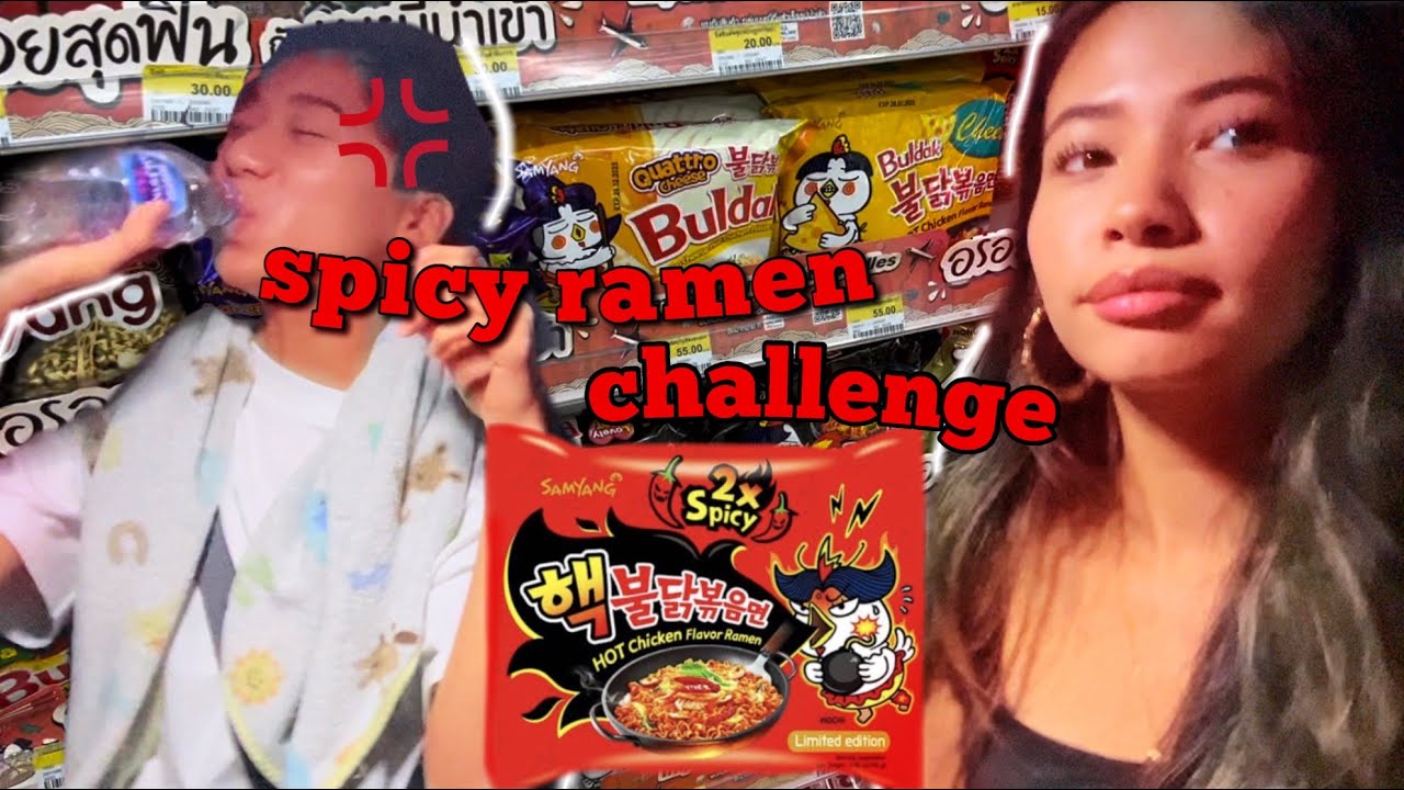 Spicy Ramen Challenge + attempting a Q&A ft. Victor