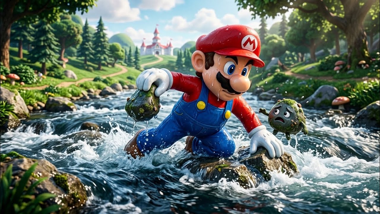 Mario maker 2 Ep.10 - Salvo una pietra che stava annegando nel fiume