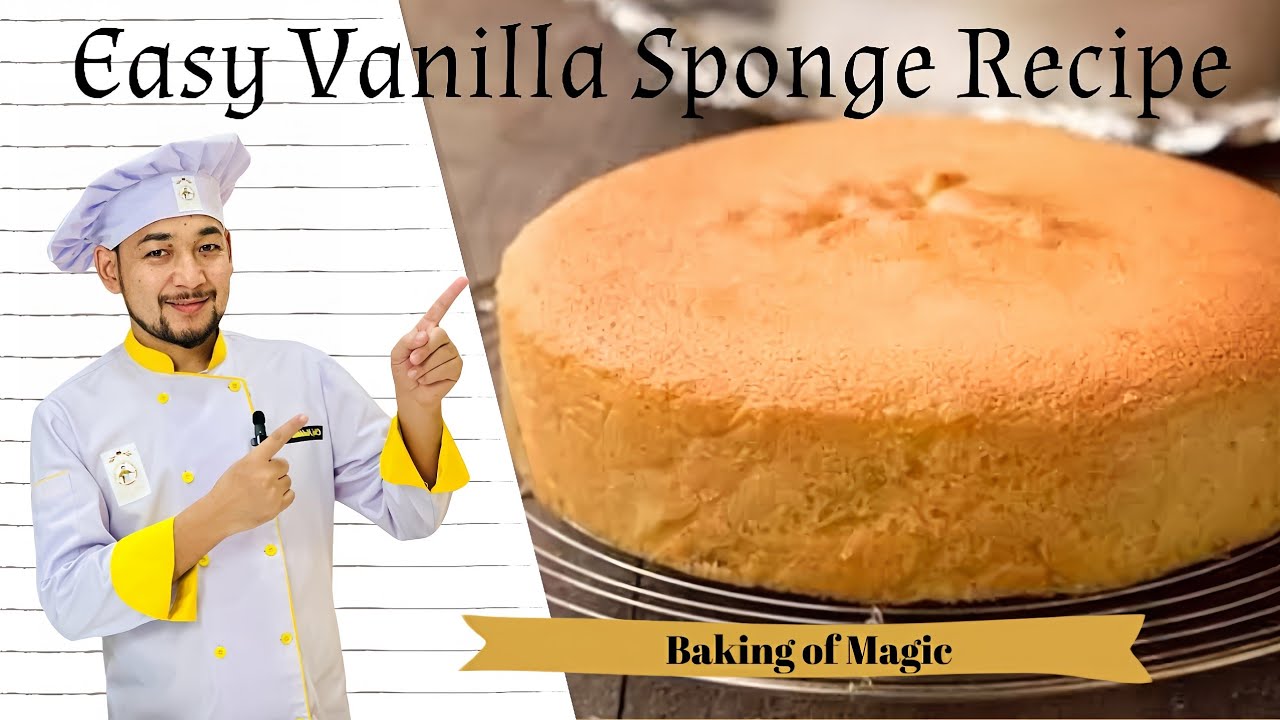 Easy Vanilla Sponge Recipe || Home Made