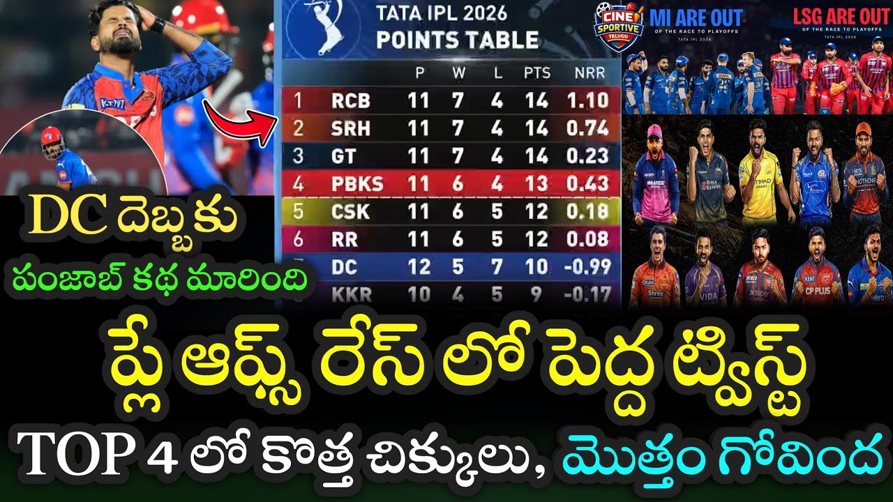 🔥 IPL 2026 POINTS TABLE AFTER PBKS vs DC | BIG SHOCK 😱 Every Team Fighting for TOP 4 🔥