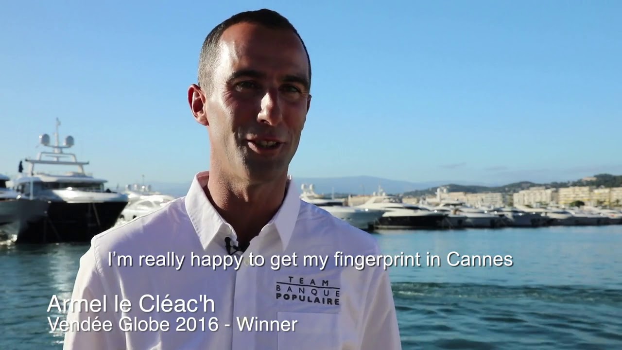 Walk of fame Armel Le Cl&eacute;ac'h - Cannes Yachting Festival 2017