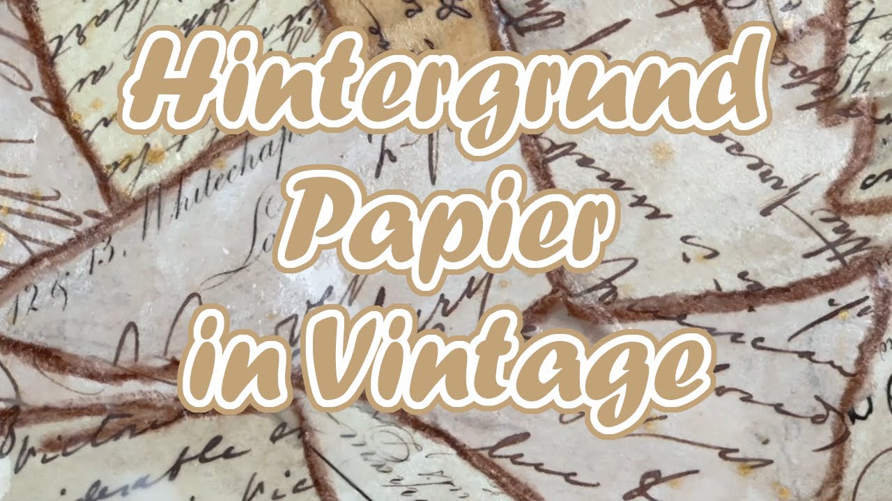 Hintergrundpapier im Vintage || Craft with me || Tutorial || Masterboard