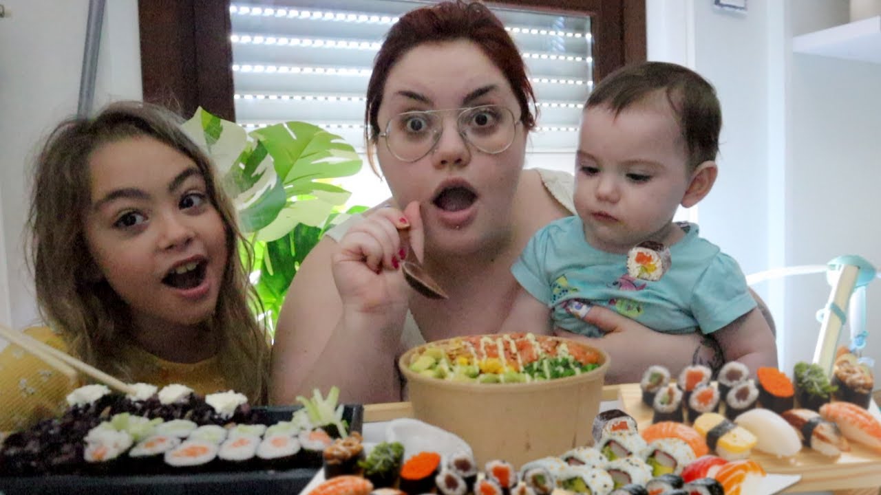 MUKBANG SUSHI CON LARA E ZOE / chiara paradisi