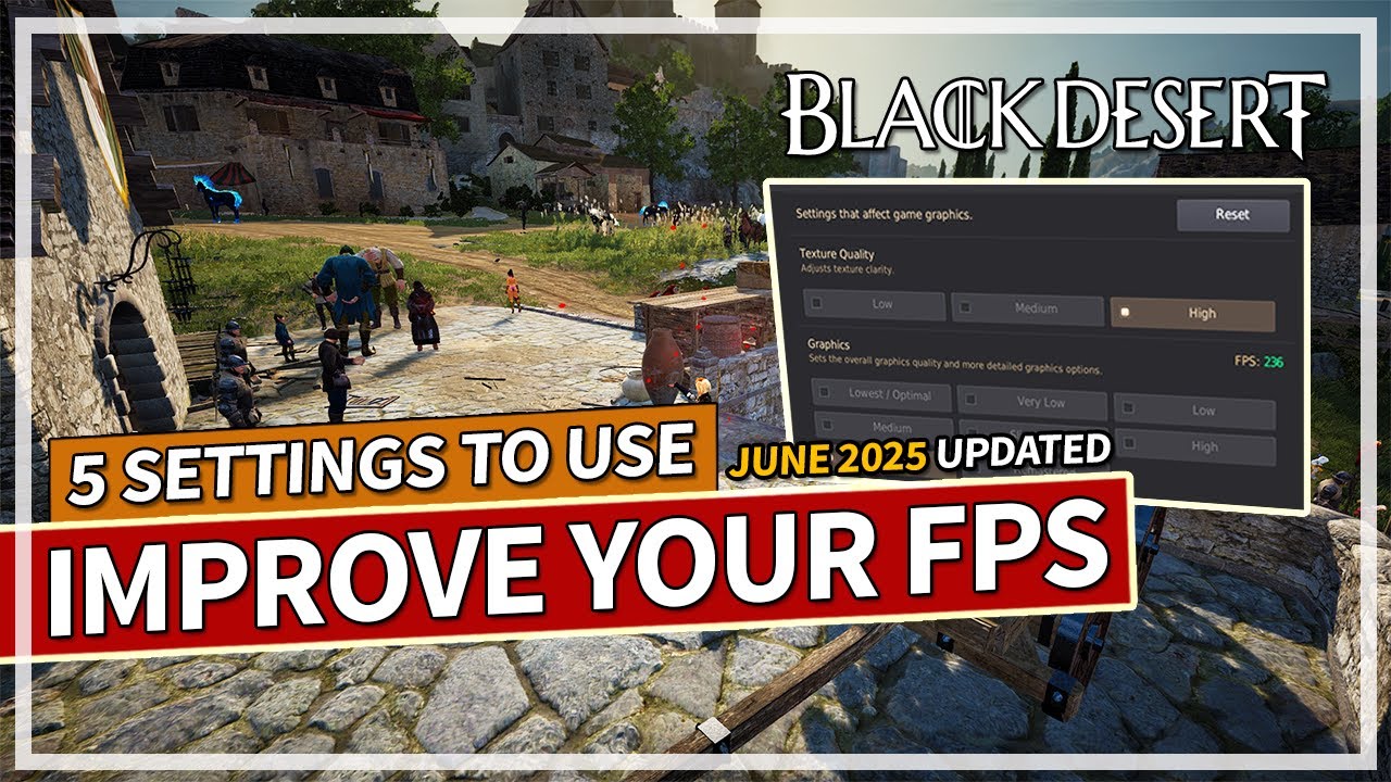 5 MUST USE Settings to IMPROVE YOUR FPS in PvE and PvP | Black Desert
