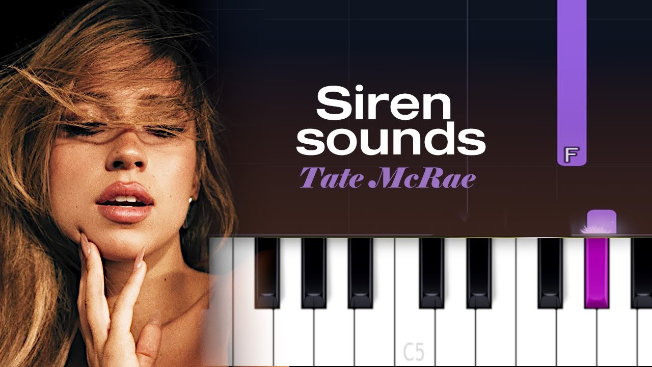Tate McRae - Siren sounds (Piano Tutorial)