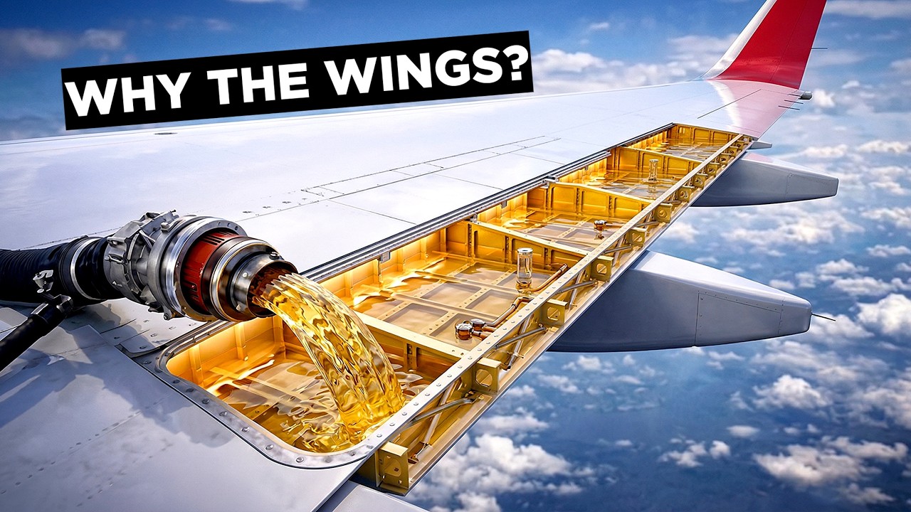 Истинная причина, по которой самолеты хранят топливо в крыльях.