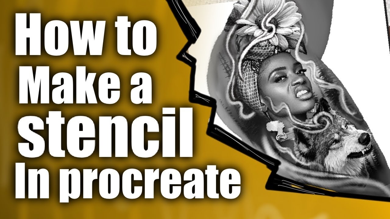 How to make a stencil in procreate part 2