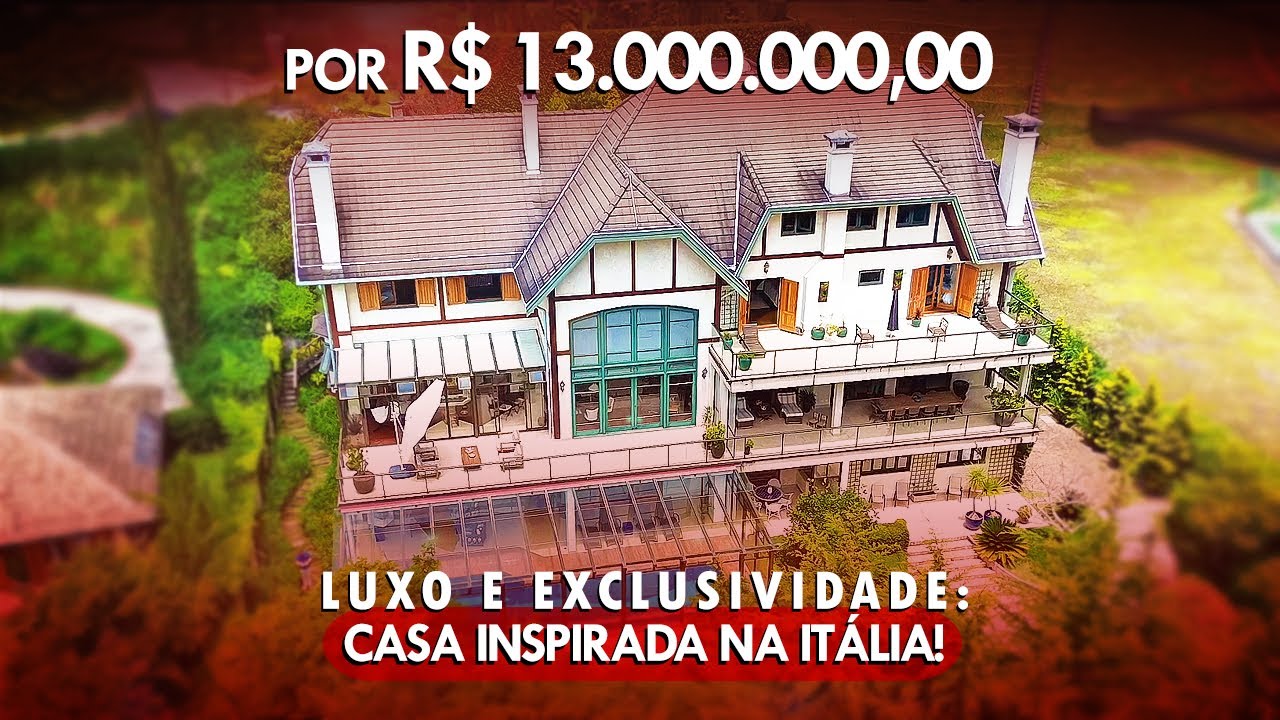 🍁 Para quem busca o máximo em exclusividade. Com 9 suítes, piscina e espaços impressionantes
