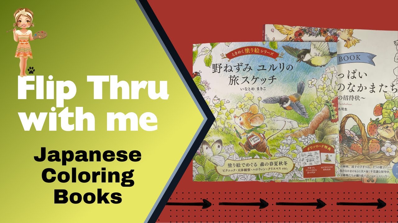 Check out these Japanese coloring books!- Flip thru with me