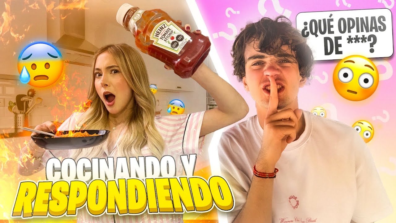 COCINANDO MIENTRAS MARIO RESPONDE👨‍🍳😱 || Hermanas jm