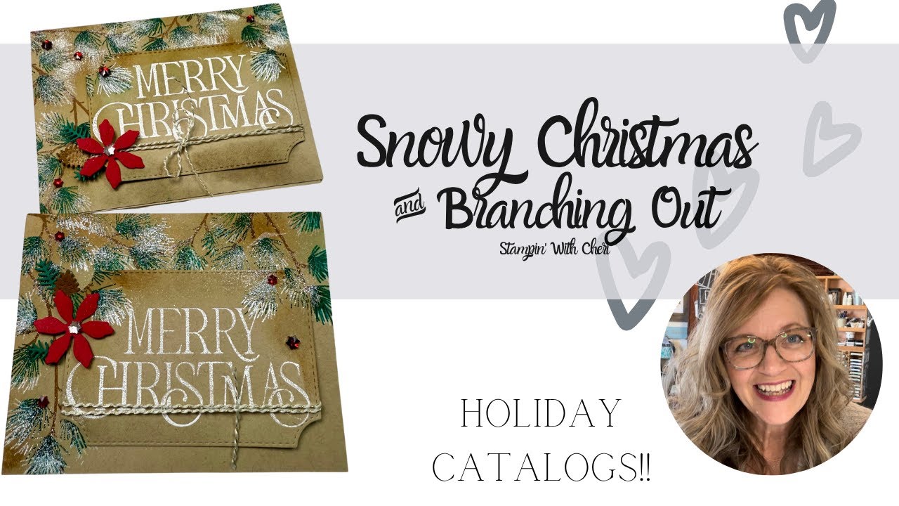 Создайте снежную рождественскую открытку с помощью Stampin' Up!