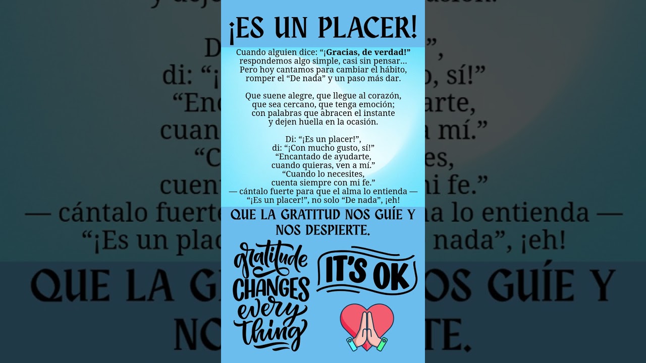 que la gratitud nos guíe y nos despierte