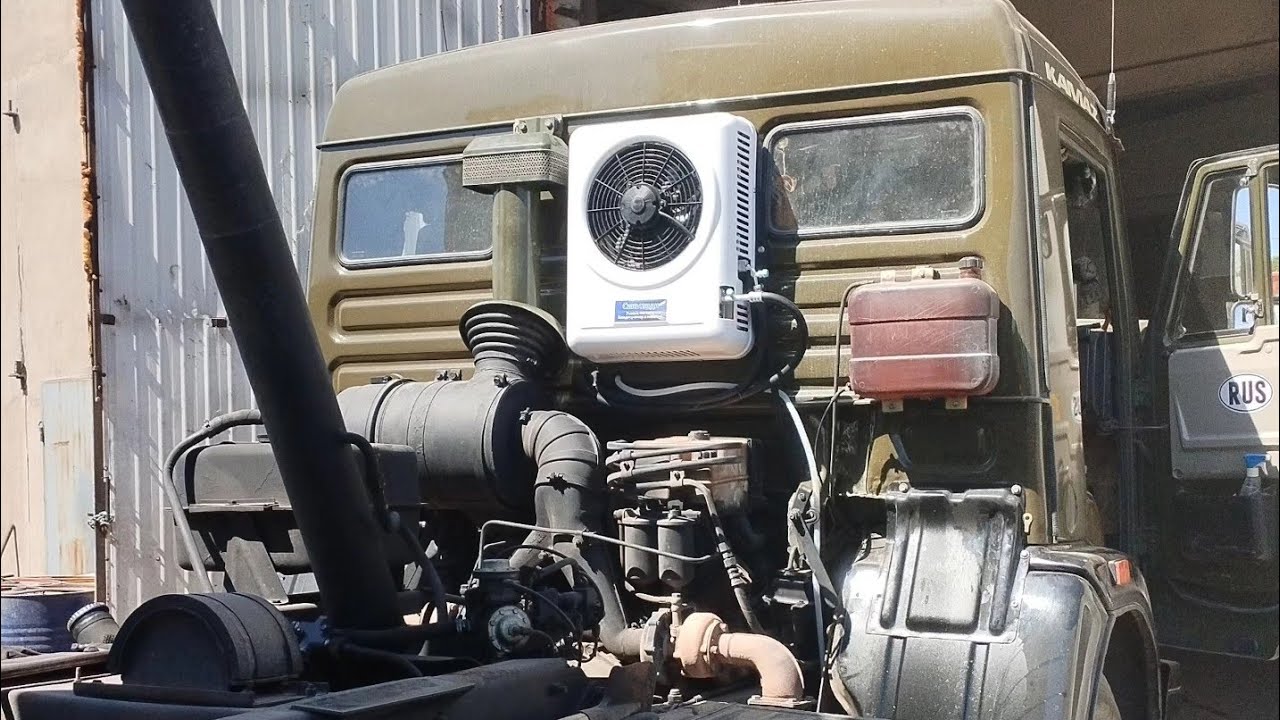 СТОЯНОЧНЫЙ ЭЛЕКТРИЧЕСКИЙ КОНДИЦИОНЕР НА КАМАЗ / 2600 кВт 24В.